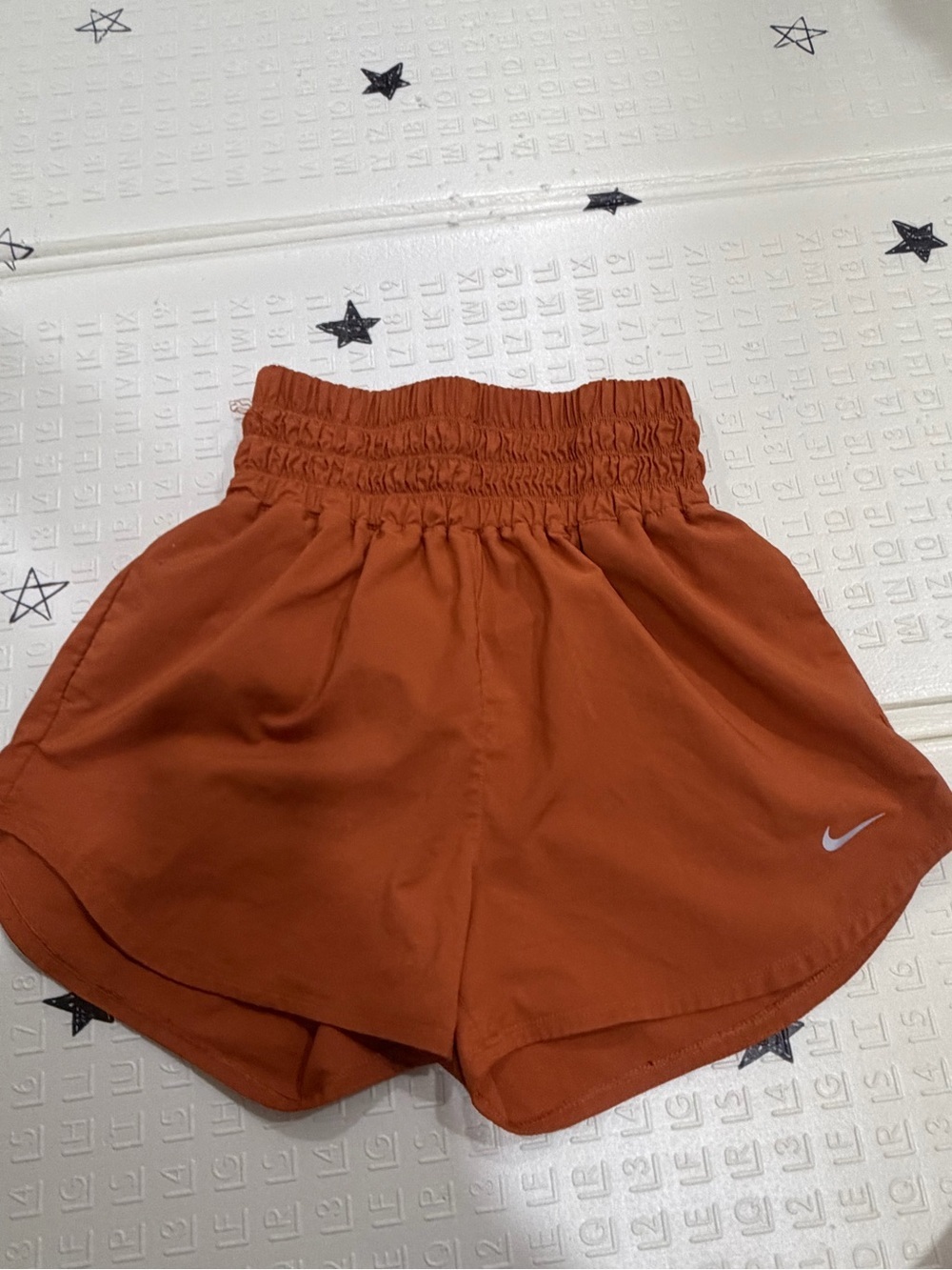 Nike Dri-FIT Rust Orange Elastic Waist Shorts